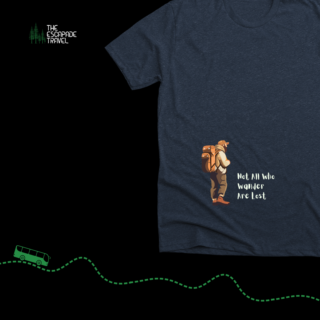 The Wanderer | Minimalist Travel Quote T-Shirt for Men