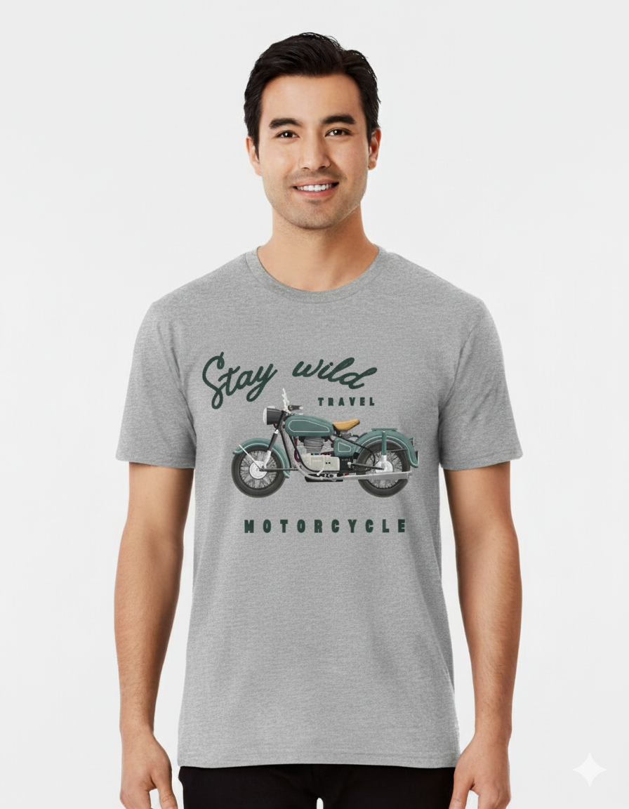 The Biker | Men's Classic Motorcycle Graphic Tee