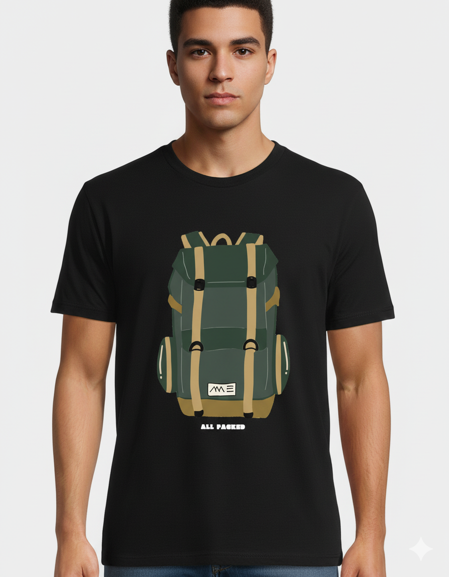 All Packed | Men's Trekking & Hiking Graphic T-Shirt