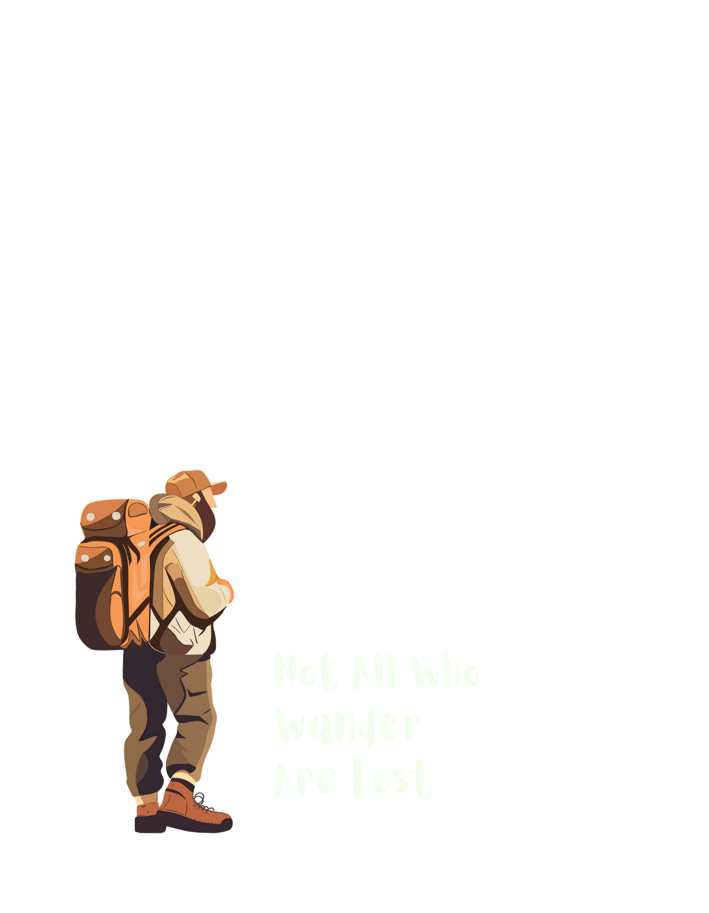 The Wanderer | Minimalist Travel Quote T-Shirt for Men