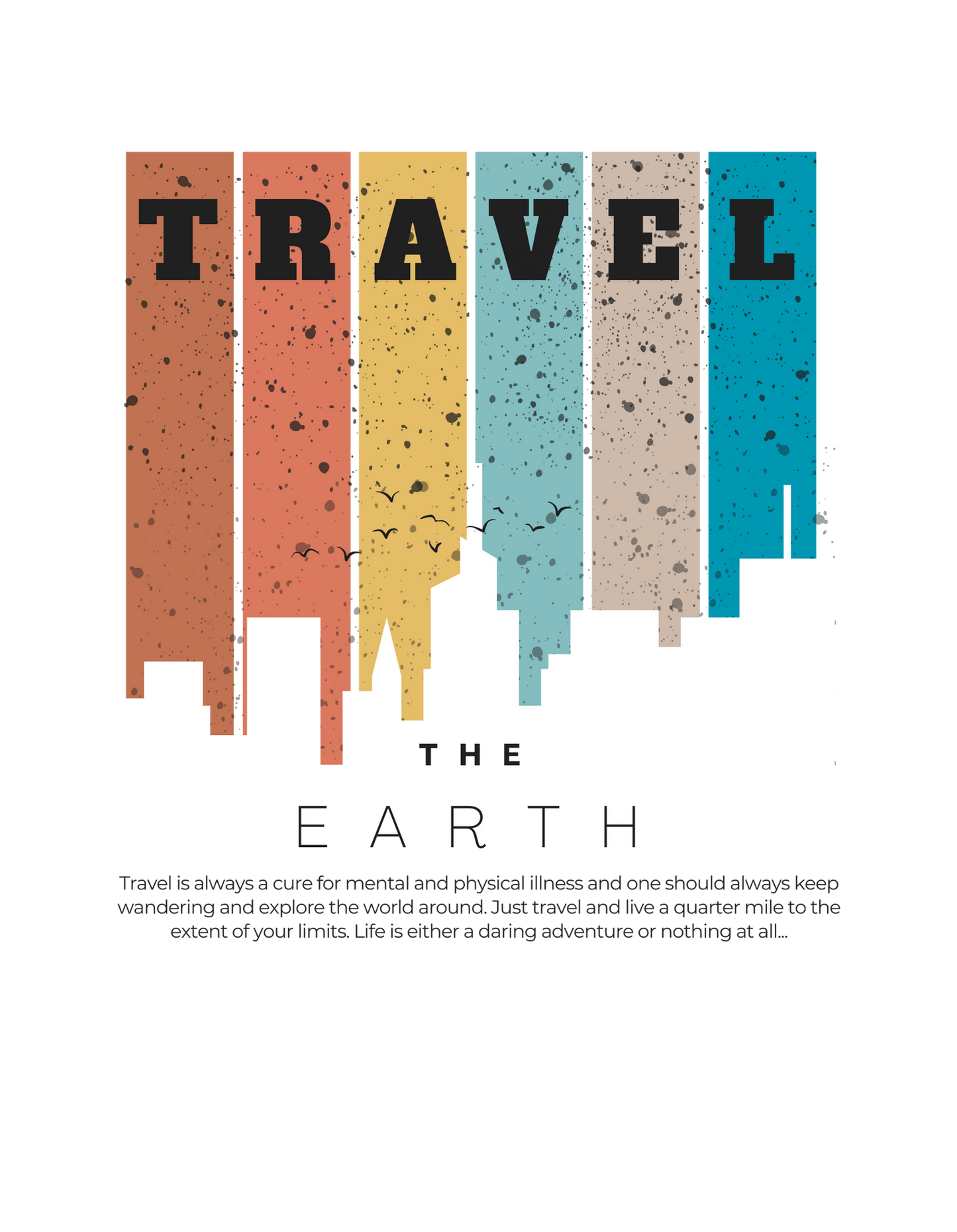 Traveler | Bold Typography & Graphic Travel T-Shirt
