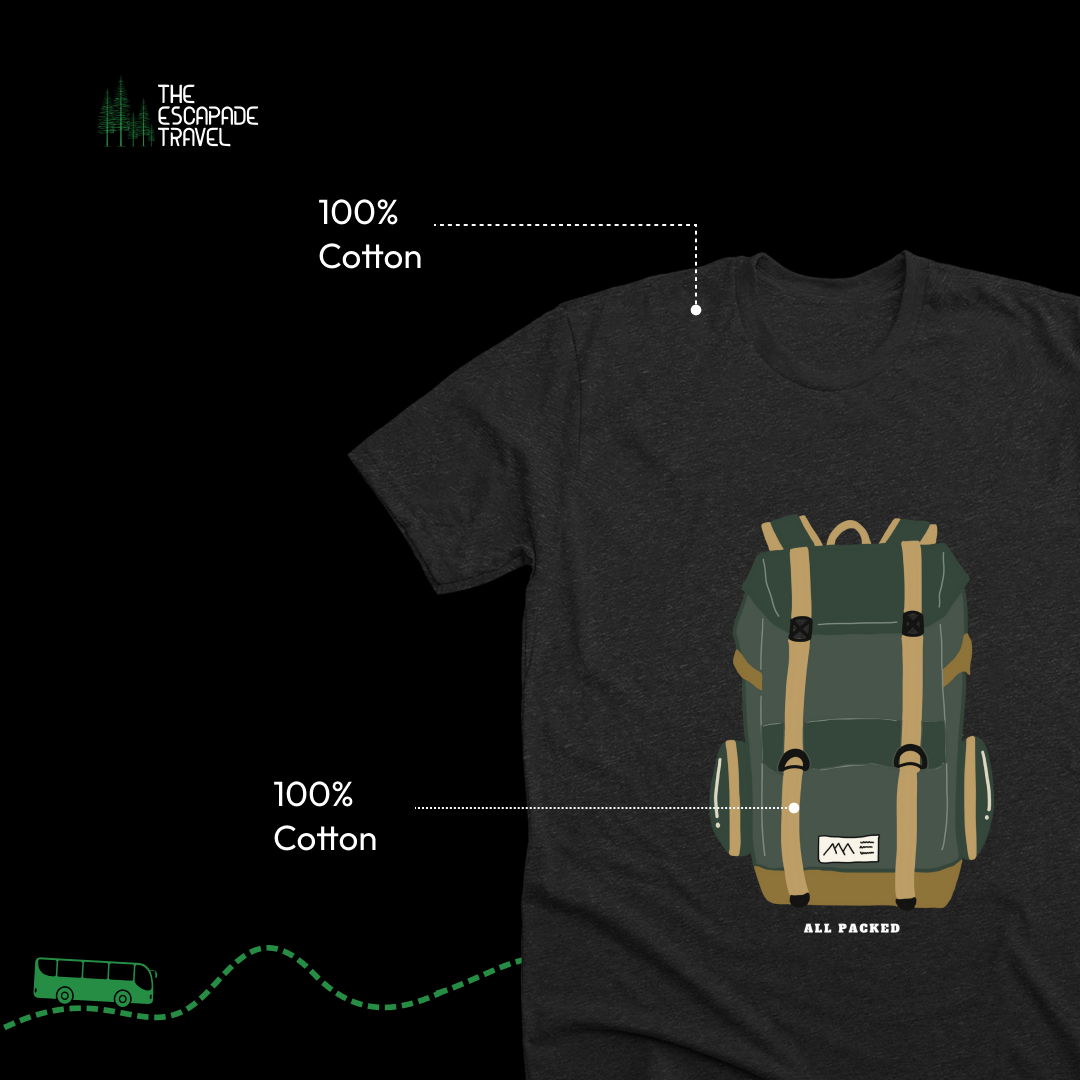 All Packed | Men's Trekking & Hiking Graphic T-Shirt