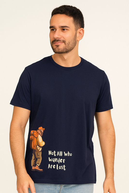 The Wanderer | Minimalist Travel Quote T-Shirt for Men